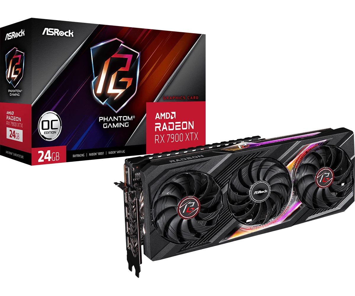 ASRock AMD Radeon RX 7900 XTX Phantom Gaming 24GB OC